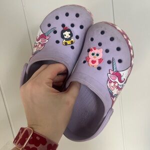 Kids Purple Croc with Fun Charms
